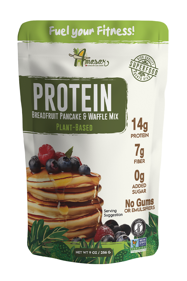 High-Protein Breadfruit Pancake & Waffle Mix – Gluten-Free, Plant-Based, 9 oz